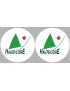 la Haute Loire (2fois 5cm) - Sticker/autocollant