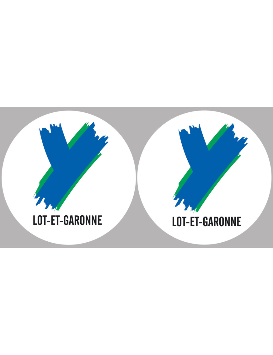 le Lot et Garonne (2fois 5cm) - Sticker/autocollant
