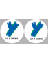 le Lot et Garonne (2fois 5cm) - Sticker/autocollant