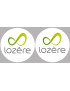 la Lozère (2fois 5cm) - Sticker/autocollant