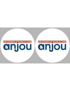 l'Anjou (2fois 5cm) - Sticker/autocollant