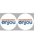 l'Anjou (2fois 5cm) - Sticker/autocollant