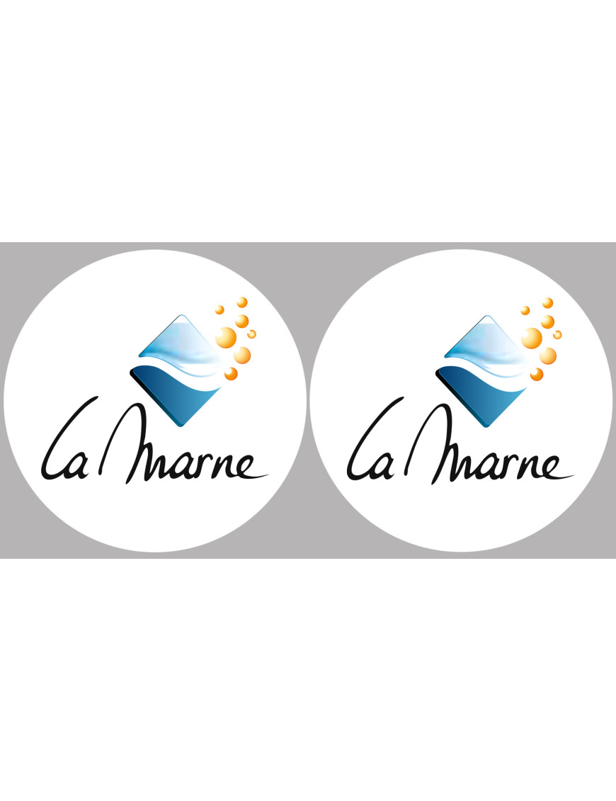 la Marne (2fois 5cm) - Sticker/autocollant
