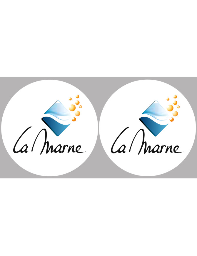 la Marne (2fois 5cm) - Sticker/autocollant