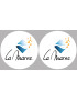 la Marne (2fois 5cm) - Sticker/autocollant