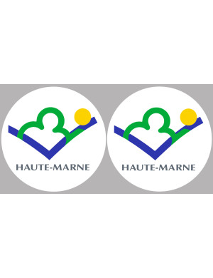 la Haute-Marne (2fois 5cm) - Sticker/autocollant