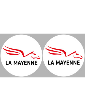 la Mayenne (2fois 5cm) - Sticker/autocollant