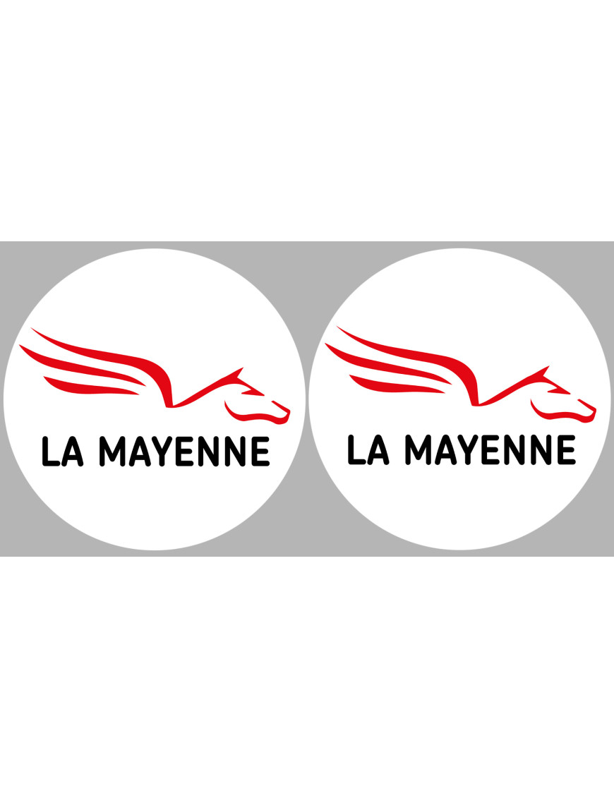 la Mayenne (2fois 5cm) - Sticker/autocollant