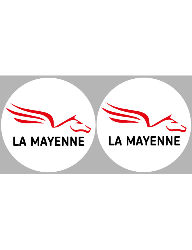 la Mayenne (2fois 5cm) - Sticker/autocollant