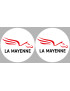 la Mayenne (2fois 5cm) - Sticker/autocollant