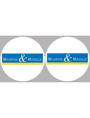 la Meurthe et Moselle (2fois 5cm) - Sticker/autocollant