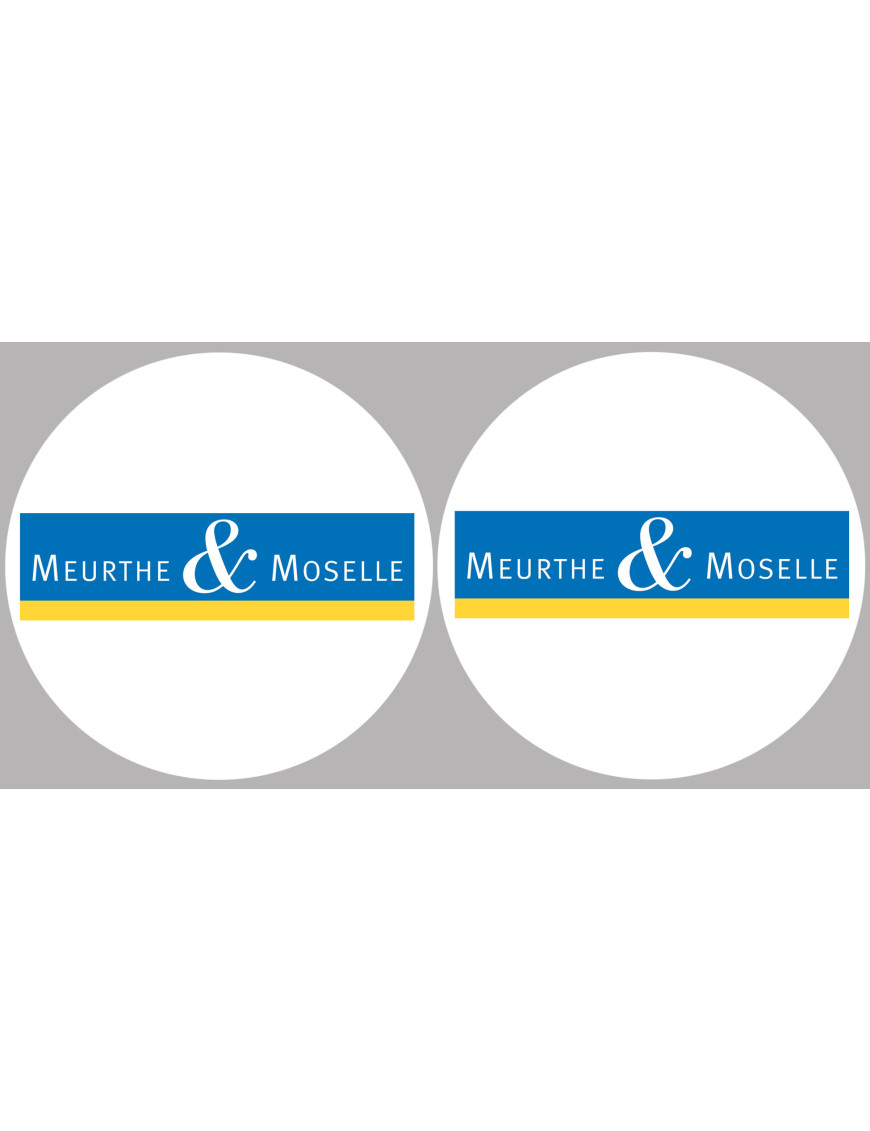 la Meurthe et Moselle (2fois 5cm) - Sticker/autocollant