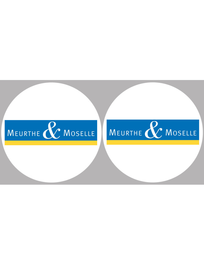 la Meurthe et Moselle (2fois 5cm) - Sticker/autocollant