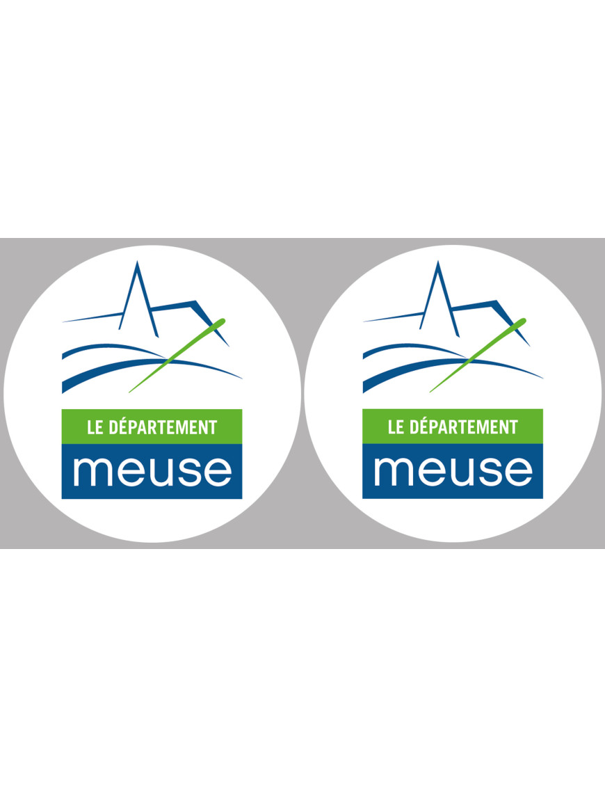 la Meuse (2fois 5cm) - Sticker/autocollant