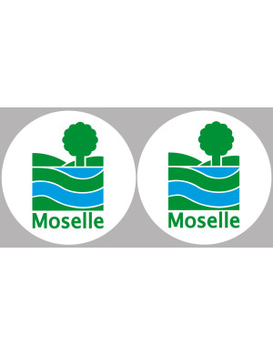 la Moselle (2fois 5cm) - Sticker/autocollant