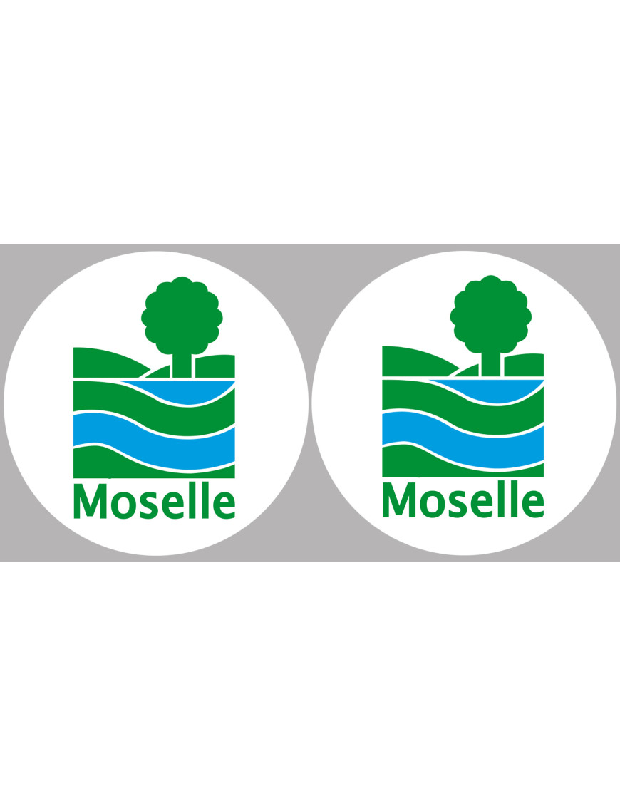 la Moselle (2fois 5cm) - Sticker/autocollant