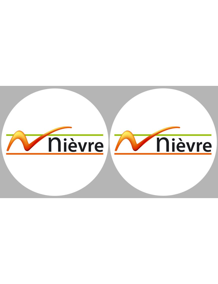 la Nièvre (2fois 5cm) - Sticker/autocollant