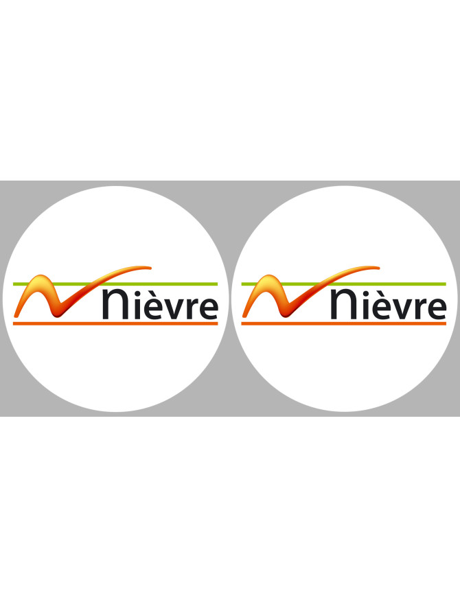 la Nièvre (2fois 5cm) - Sticker/autocollant