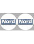 le Nord (2fois 5cm) - Sticker/autocollant