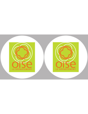 l'Oise (2fois 5cm) - Sticker/autocollant