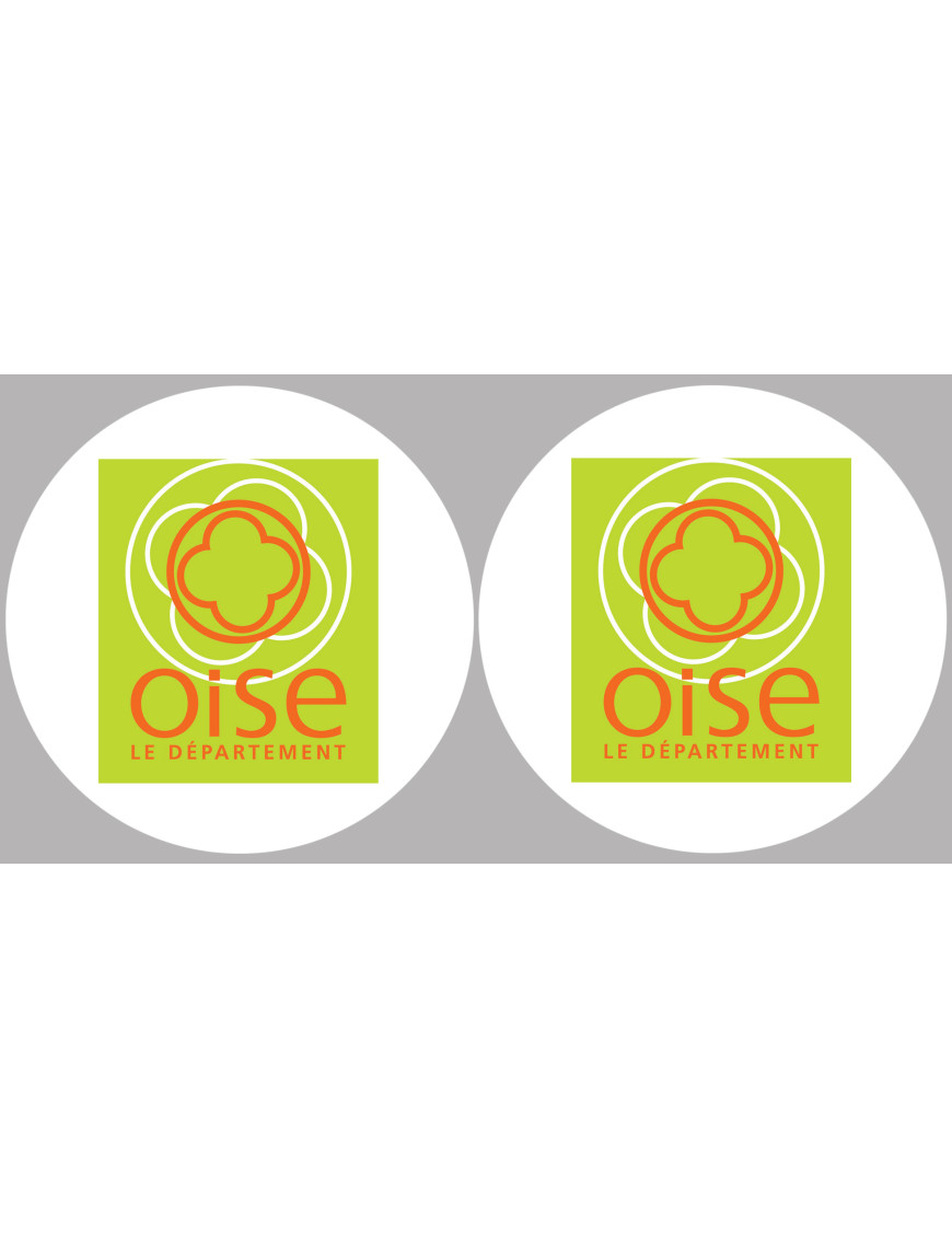 l'Oise (2fois 5cm) - Sticker/autocollant