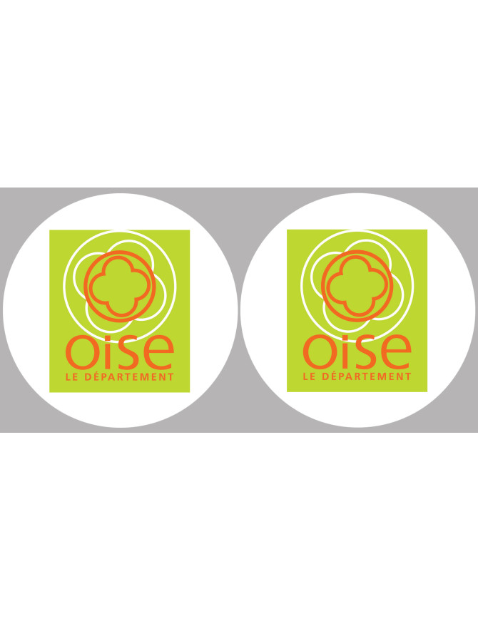 l'Oise (2fois 5cm) - Sticker/autocollant