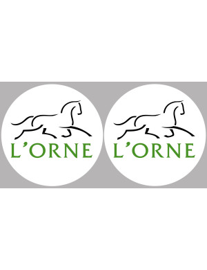 l'Orne (2fois 5cm) - Sticker/autocollant
