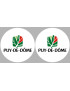 le Puy-de-Dôme (2fois 5cm) - Sticker/autocollant