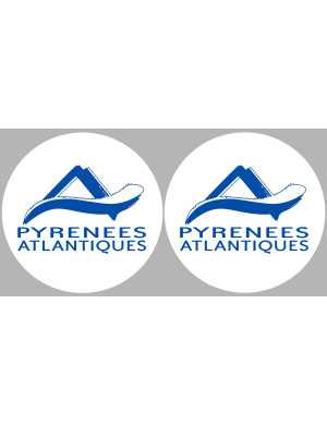 les Pyrénées Atlantique (2fois 5cm) - Sticker/autocollant