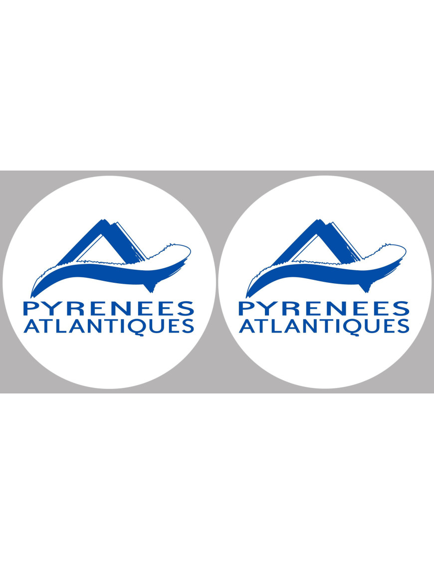 les Pyrénées Atlantique (2fois 5cm) - Sticker/autocollant