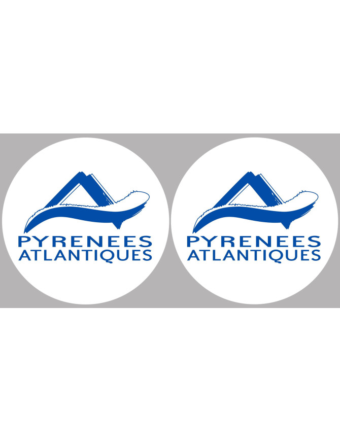les Pyrénées Atlantique (2fois 5cm) - Sticker/autocollant