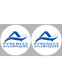 les Pyrénées Atlantique (2fois 5cm) - Sticker/autocollant