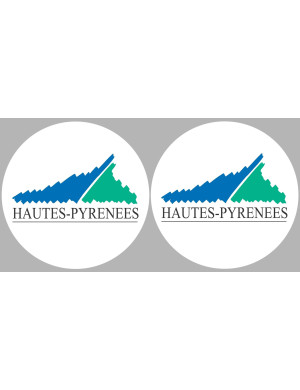 les Hautes-Pyrénées (2fois 5cm) - Sticker/autocollant