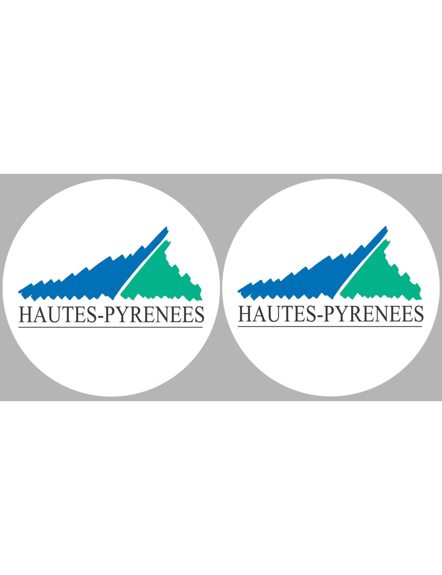 les Hautes-Pyrénées (2fois 5cm) - Sticker/autocollant