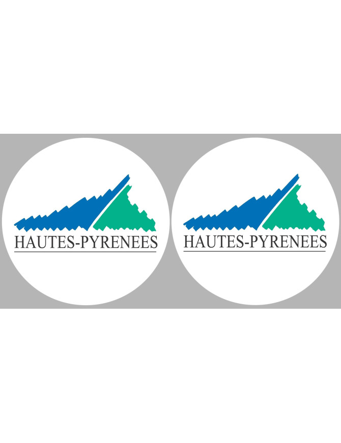les Hautes-Pyrénées (2fois 5cm) - Sticker/autocollant