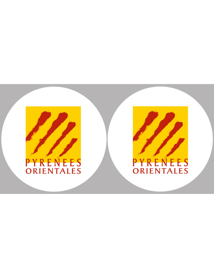 les Pyrénées Orientales (2fois 5cm) - Sticker/autocollant