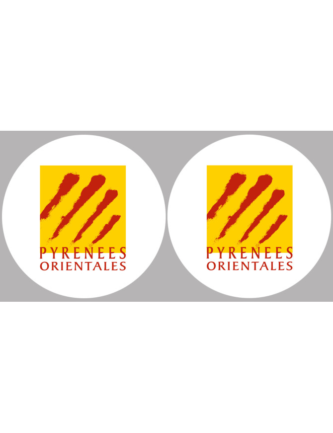 les Pyrénées Orientales (2fois 5cm) - Sticker/autocollant