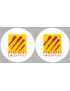 les Pyrénées Orientales (2fois 5cm) - Sticker/autocollant