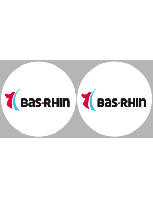 le Bas-Rhin (2fois 5cm) - Sticker/autocollant