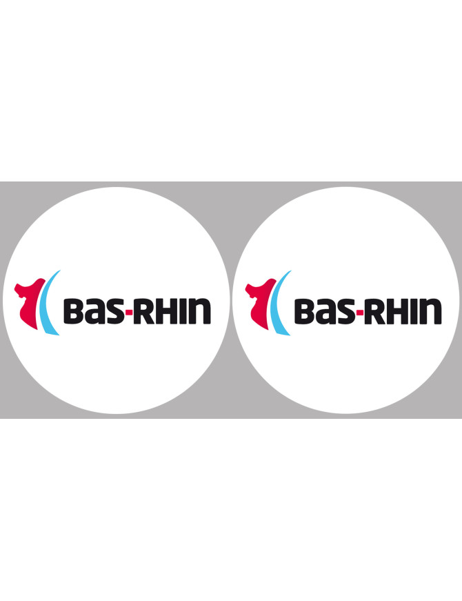 le Bas-Rhin (2fois 5cm) - Sticker/autocollant