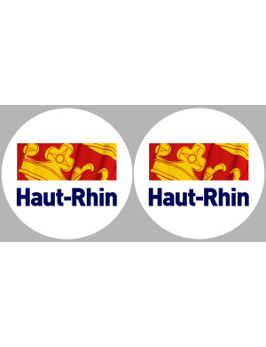 le Haut-Rhin (2fois 5cm) - Sticker/autocollant