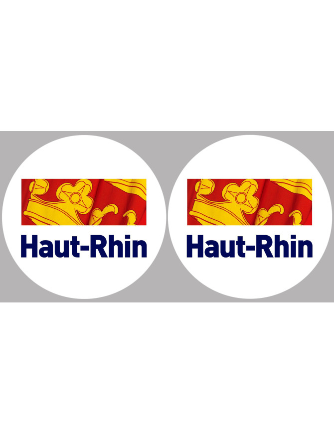 le Haut-Rhin (2fois 5cm) - Sticker/autocollant