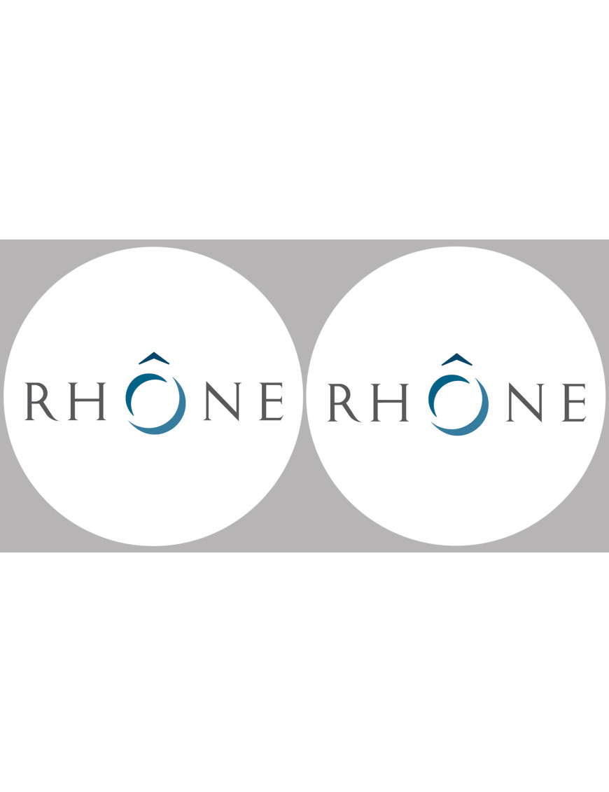 le Rhône (2fois 5cm) - Sticker/autocollant