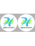 la Saône et Loire (2fois 5cm) - Sticker/autocollant