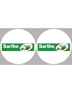 la Sarthe (2fois 5cm) - Sticker/autocollant