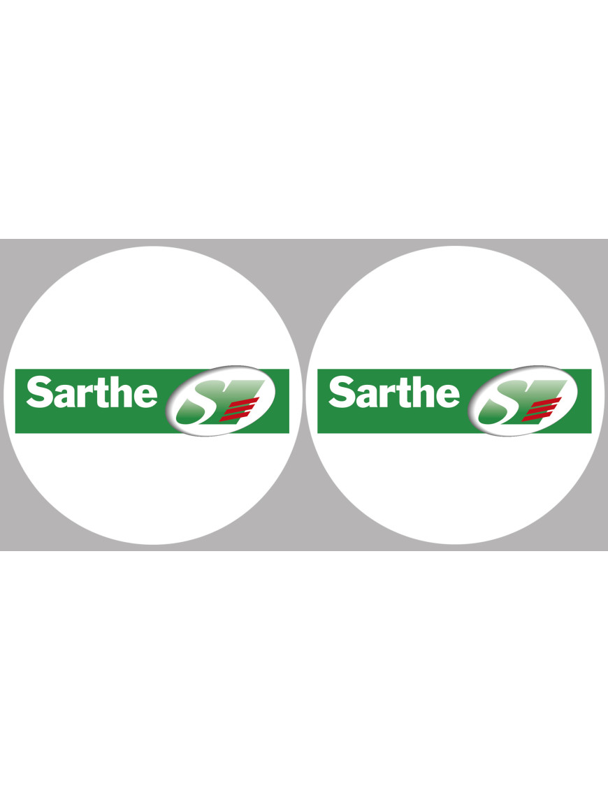 la Sarthe (2fois 5cm) - Sticker/autocollant