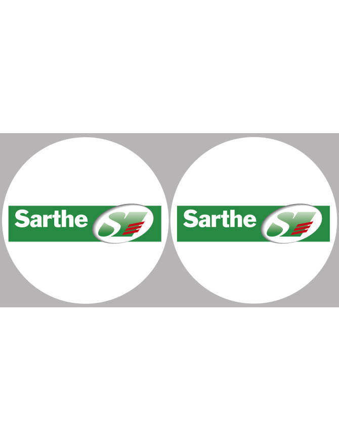 la Sarthe (2fois 5cm) - Sticker/autocollant