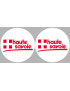 la Haute Savoie (2fois 5cm) - Sticker/autocollant