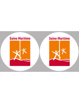 la Seine Maritime (2fois 5cm) - Sticker/autocollant