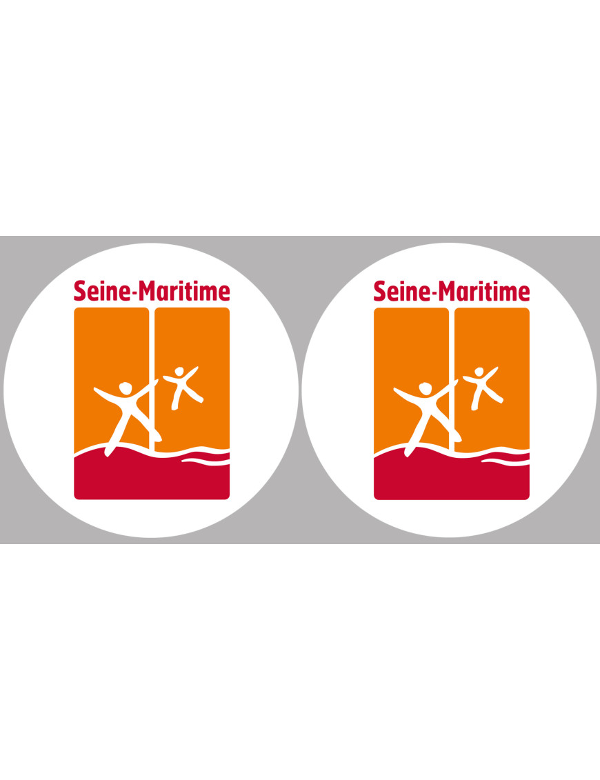 la Seine Maritime (2fois 5cm) - Sticker/autocollant